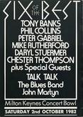 Event Poster, Genesis / John Martyn / The Blues Band / Talk Talk on Oct 2, 1982 [254-small]