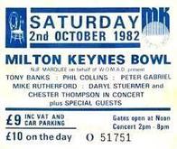 Ticket Stub, Six Of The Best, Genesis 1982 on Oct 2, 1982 [255-small]