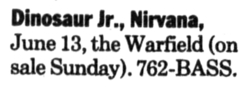 Dinosaur Jr. / Nirvana on Jun 13, 1991 [371-small]