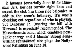 Dinosaur Jr. / Nirvana / Olivelawn on Jun 15, 1991 [374-small]