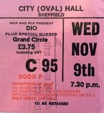 Ticket Stub, DIO / Wasted on Nov 9, 1982 [393-small]