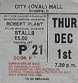 ticket stub, Robert Plant / It Bites on Dec 1, 1983 [396-small]