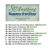 Say Anything / Saves The Day / Reggie and the Full Effect on Dec 5, 2014 [682-small]