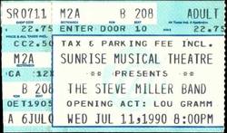 Steve Miller Band / Foreigner's Lou Gramm on Jul 11, 1990 [708-small]