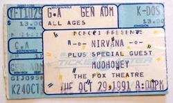 Nirvana / Mudhoney / Sprinkler on Oct 29, 1991 [819-small]