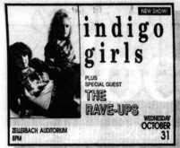 Indigo Girls / Rave Ups on Oct 31, 1990 [873-small]