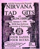 Nirvana / Tad / The Gits / Crunchbird on Jan 6, 1990 [896-small]