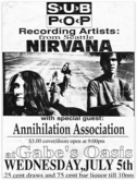 Nirvana / Annihilation Association on Jul 5, 1989 [906-small]