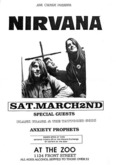 Nirvana / Blank Frank & The Tattooed Gods / Anxiety Prophets on Mar 2, 1991 [918-small]