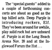 Deep Purple / Electric Light Orchestra / Elf on Nov 21, 1974 [056-small]