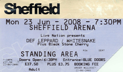 Ticket Stub, Def Leppard / Whitesnake / Black Stone Cherry on Jun 23, 2008 [531-small]