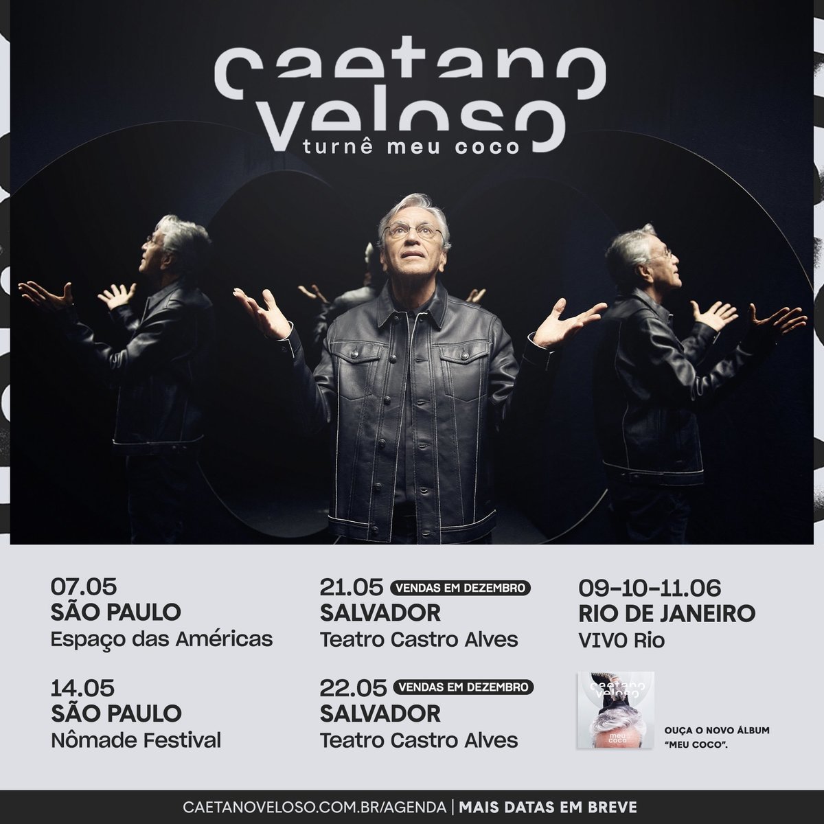 Caetano Veloso Concert & Tour History (Updated for 2024) Concert Archives