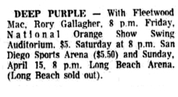 Deep Purple / Fleetwood Mac / Rory Gallagher on Apr 13, 1973 [088-small]