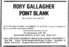 Rory Gallagher / Point Blank on Nov 19, 1976 [196-small]