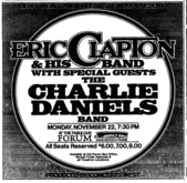 Eric Clapton / The Charlie Daniels Band on Nov 22, 1976 [203-small]
