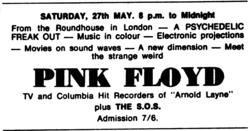 Pink Floyd / The S.O.S. on May 27, 1967 [318-small]