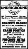 Concrete Blonde / Ratcat / Rum Babas on Feb 13, 1990 [386-small]