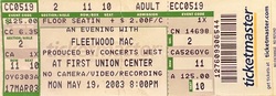 Front & Center - Row 11 (but we still stood on our chairs)., Fleetwood Mac on May 19, 2003 [586-small]