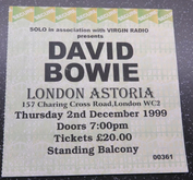 David Bowie / (No Support Act) on Dec 2, 1999 [632-small]