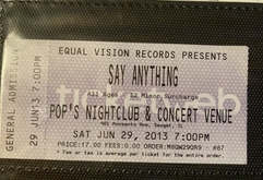 Say Anything / Eisley / I the Mighty / HRVRD on Jun 29, 2013 [708-small]