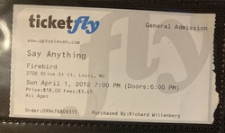 Say Anything / Kevin Devine / Fake Problems / The Front Bottoms on Apr 1, 2012 [709-small]