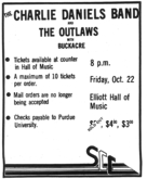The Charlie Daniels Band / The Outlaws / Buckacre on Oct 22, 1976 [954-small]