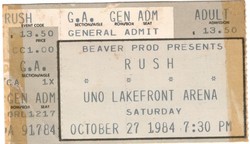 Rush / Fastway on Oct 27, 1984 [142-small]