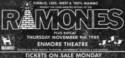 Ramones / Ratcat on Nov 9, 1989 [232-small]