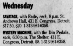 Mystery Machine / The Din Petals on Jun 10, 1998 [368-small]