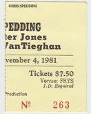 Chris Spedding / Buster Jones / David Van Teaghan on Nov 4, 1981 [450-small]