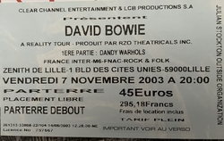 David Bowie / The Dandy Warhols on Nov 7, 2003 [538-small]