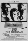 tags: The Police, Gig Poster, Hollywood Park Race Track - The Police / The Fixx / Berlin / Thompson Twins on Sep 6, 1983 [204-small]