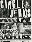 tags: Circle Jerks, Madhouse, Marginal Man, Corrosion Of Conformity, Gig Poster, Wilson Center - Circle Jerks / Corrosion Of Conformity / Marginal Man / Madhouse on Jan 5, 1985 [231-small]