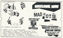 Circle Jerks / Corrosion Of Conformity / Marginal Man / Madhouse on Jan 5, 1985 [233-small]