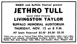 Jethro Tull / Livingston Taylor on Nov 12, 1970 [467-small]