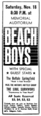The Beach Boys / Buffalo Springfield / Soul Survivors on Nov 18, 1967 [502-small]