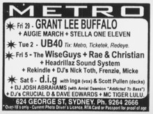 Grant Lee Buffalo / Augie March / Stella One Eleven on Jan 29, 1999 [578-small]