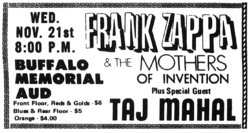 Frank Zappa / The Mothers Of Invention / Taj Mahal on Nov 21, 1973 [581-small]
