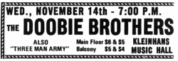 The Doobie Brothers / Three Man Army on Nov 14, 1973 [584-small]