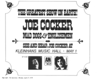 Joe Cocker / Stone The Crows on May 1, 1970 [725-small]