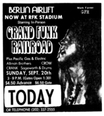 Grand Funk Railroad / Allman Brothers Band / Pacific Gas & Electric / Crow on Sep 20, 1970 [731-small]
