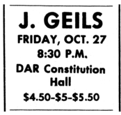 The J. Geils Band / Grin on Oct 27, 1972 [913-small]
