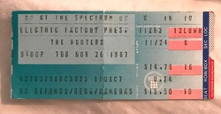 The Hooters / Glen Burtnick on Nov 26, 1987 [928-small]