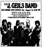 The J. Geils Band on Aug 21, 1974 [408-small]
