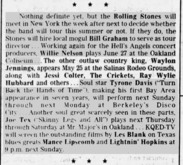 Waylon Jennings, etc. / Jessi Colter / The Crickets / Ray Wylie Hubbard on May 25, 1981 [550-small]