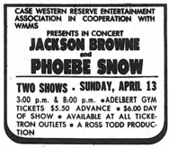 Jackson Browne / Phoebe Snow on Apr 13, 1975 [380-small]