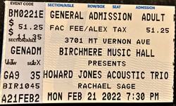 Howard Jones (acoustic trio) / Rachael Sage on Feb 21, 2022 [655-small]