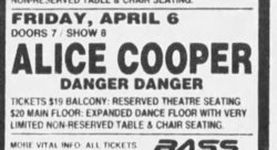 Alice Cooper / Danger Danger on Apr 6, 1990 [127-small]