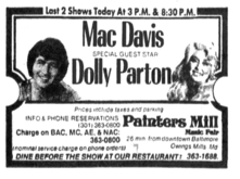 Mac Davis / Dolly Parton on Jul 25, 1977 [985-small]