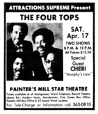 The Four Tops / Cheri on Apr 17, 1982 [217-small]